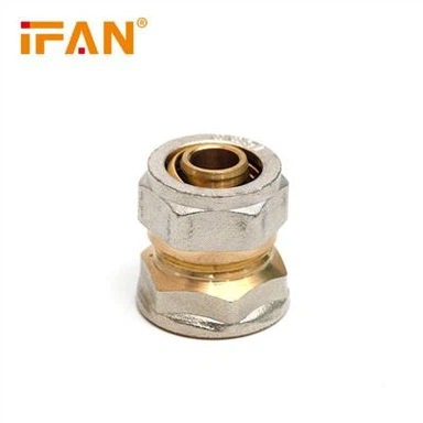 Encaixe de compressão de acoplamento de latão