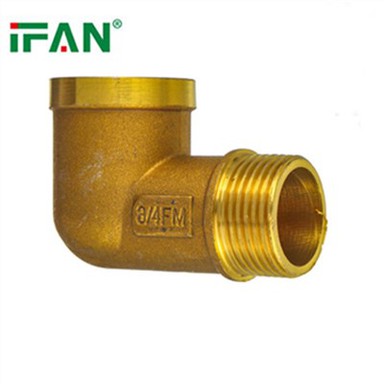 Cotovelo de acessórios de latão IFAN