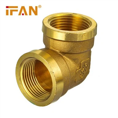 Conexões de latão de cotovelo de rosca