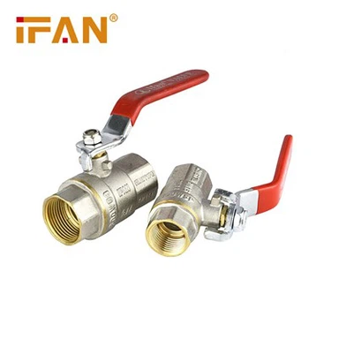 Válvula de esfera de latão de operação manual IFAN
